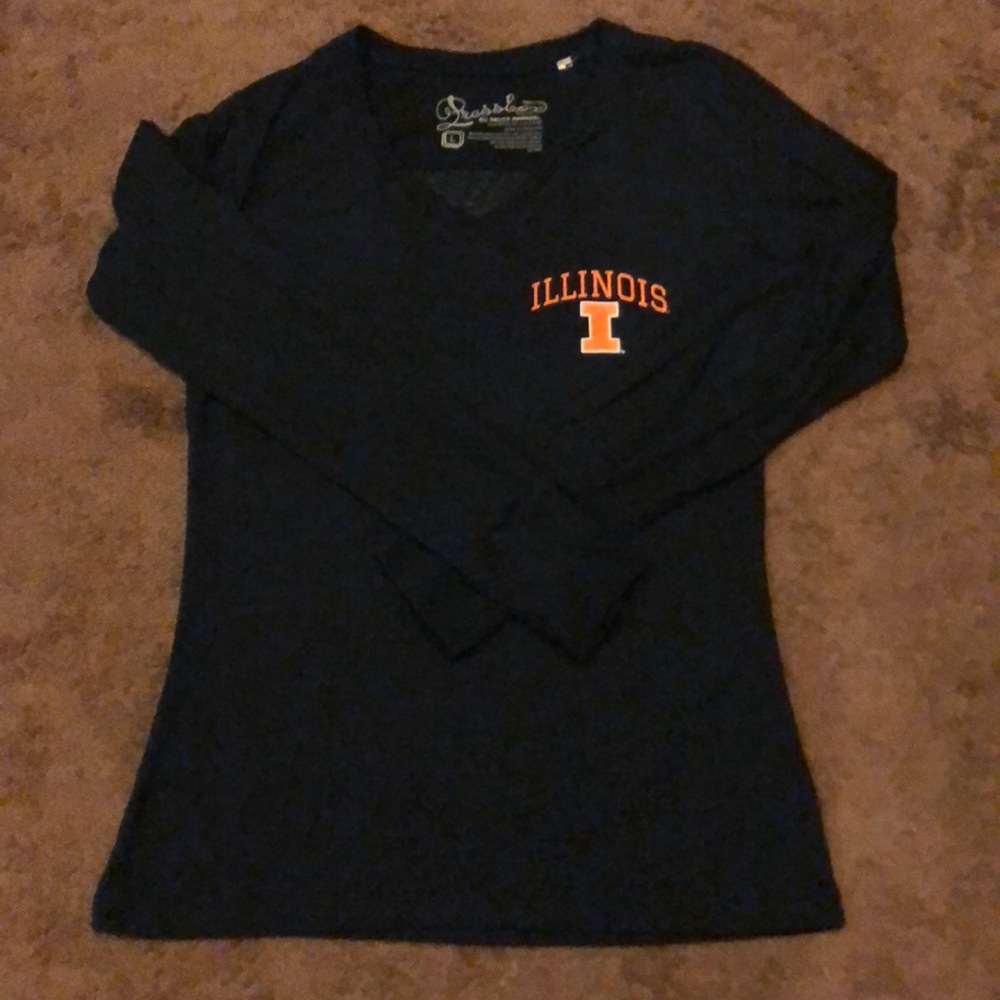 Blue Illini long-sleeve tee
